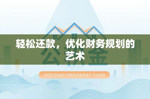 瑞昌轻松还款，优化财务规划的艺术