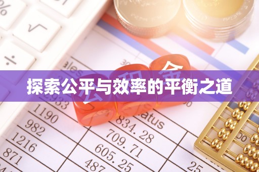 瑞昌探索公平与效率的平衡之道